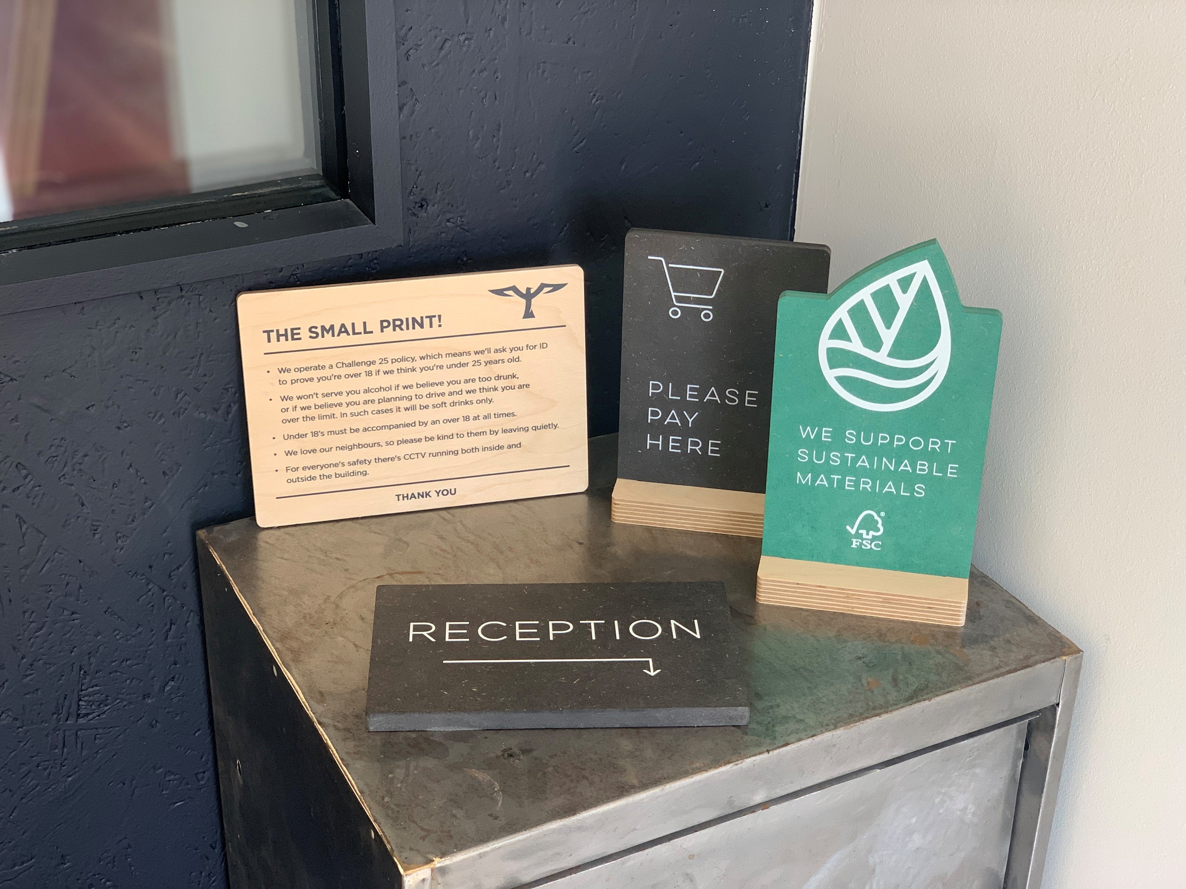 Informational Signs – Finch